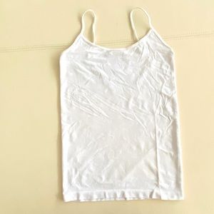 white spaghetti strap tank top